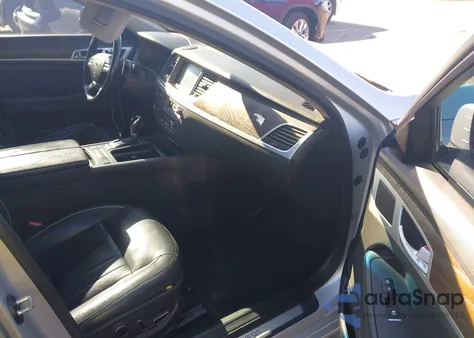 2015 Hyundai Genesis 5.0 из США, поврежденный, VIN KMHGN4JF0FU027593